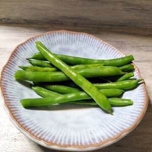 おつまみに✨茹でスナップえんどう✨塩ソテー✨